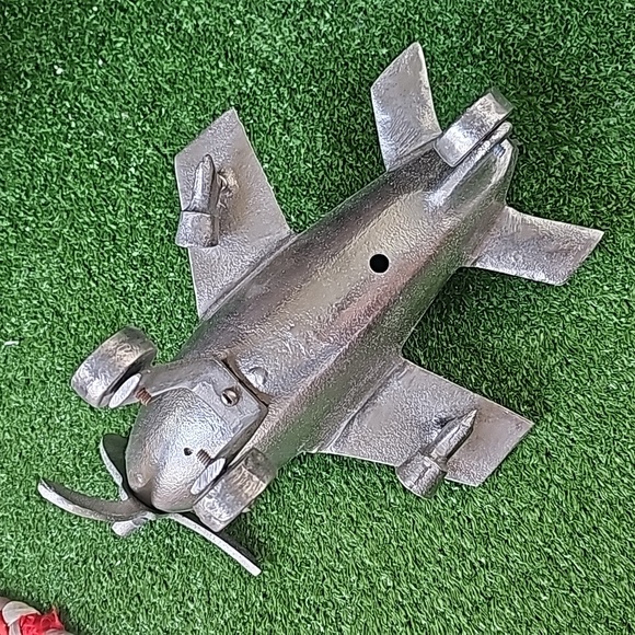 Vintage Old Solid Cast Aluminum Art Deco Style Model - Picture 7 of 14